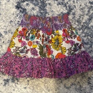 Peek Floral and Purple Kids Skirt